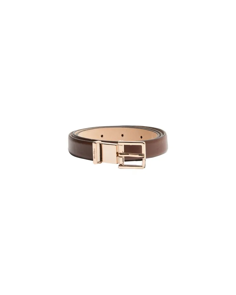 Max Mara Langer Mantel Armonia Brown