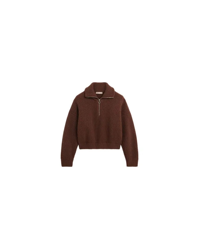 Max Mara Langer Mantel Armonia Brown