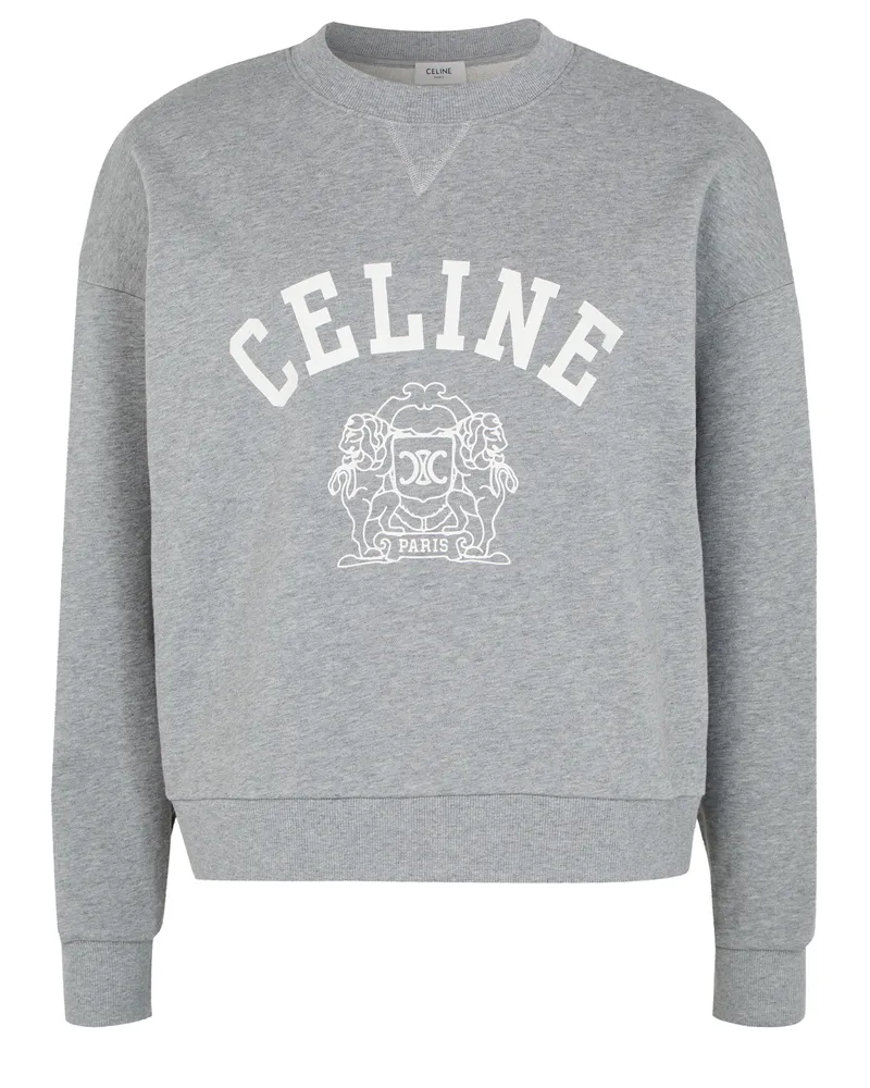 Celine Blason sweatshirt in übergröße aus baumwollfleece 