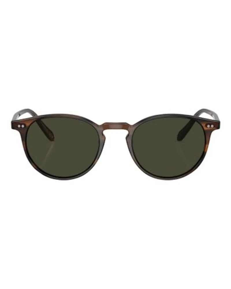 Oliver Peoples Panto-Sonnenbrille Riley Sun Brown