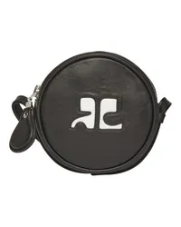 Courrèges Kleine runde Tasche Black