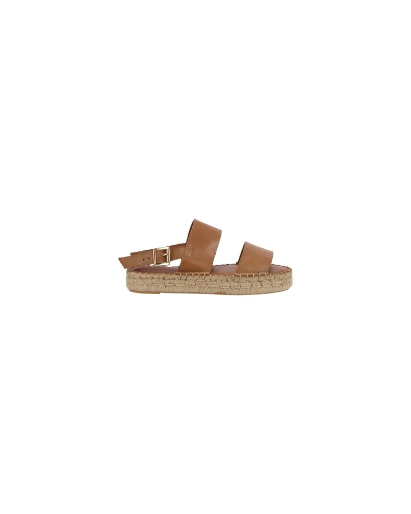 Alohas Espadrilles mit doppeltem Riemen Brown