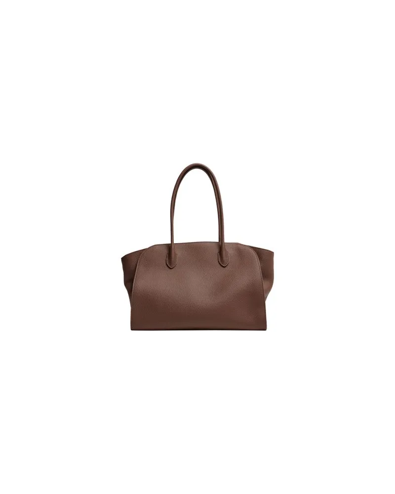 The Row Tote Bag Marlo 14 aus Leder Green