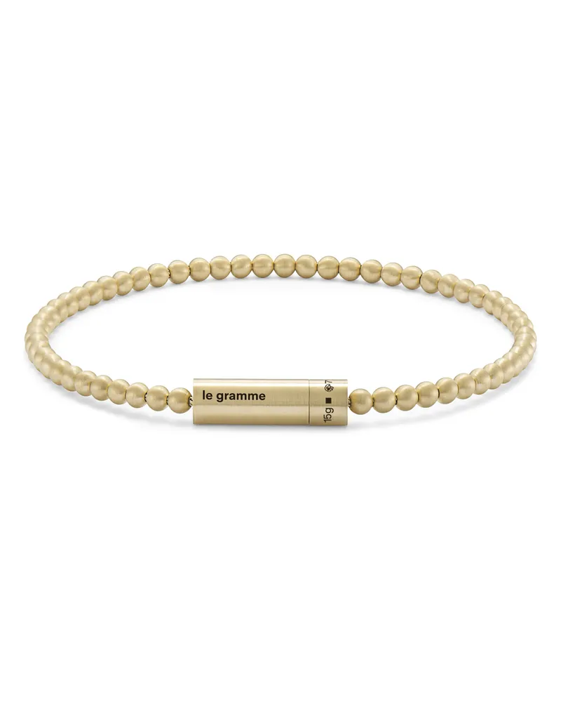 Le Gramme Armband mit Zierperlen Le 15 g Gold