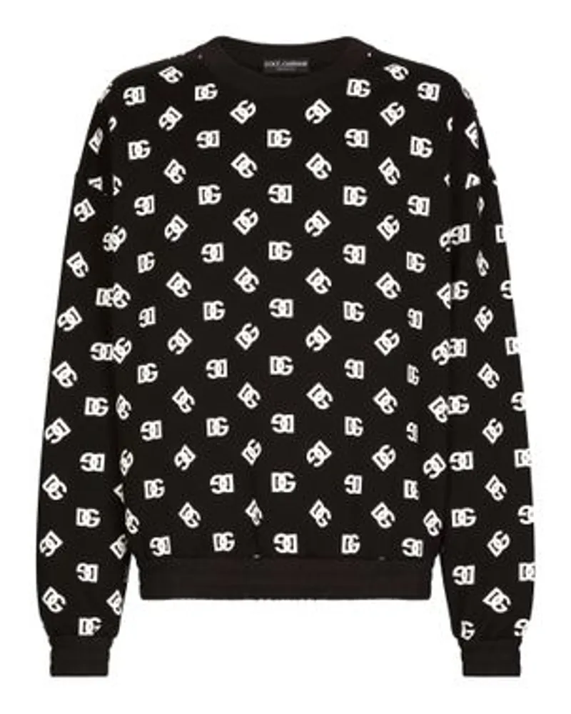 Dolce & Gabbana Sweatshirt mit Rundhalsausschnitt Black