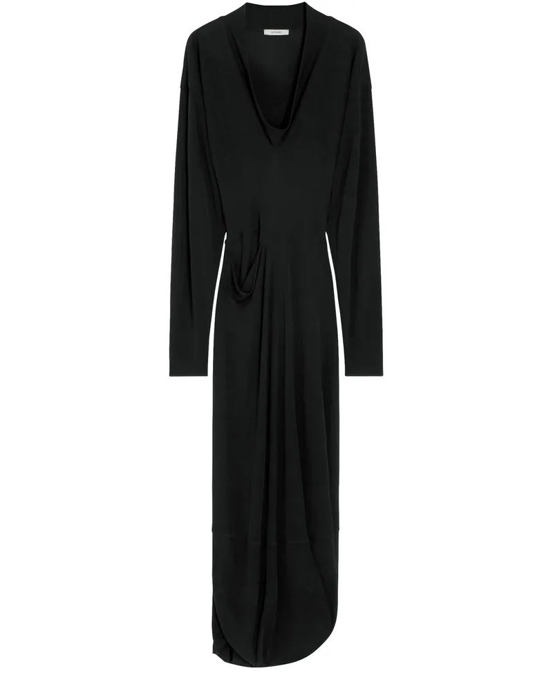 Christophe Lemaire Langes Kleid mit V-Ausschnitt 