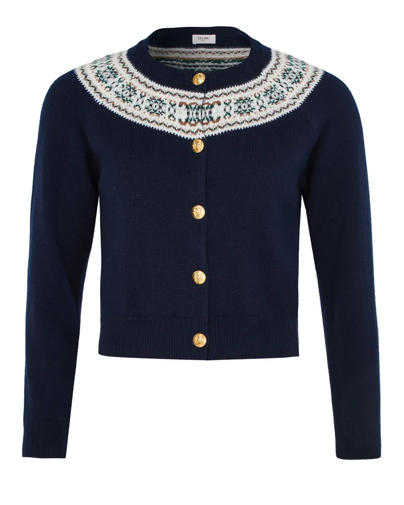 Celine Strickjacke aus fair-isle-kaschmir 