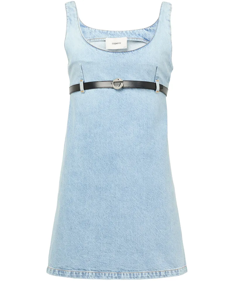 COPERNI Minikleid aus Denim mit Gürtel 