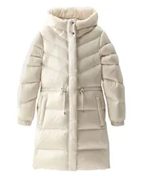 Woolrich Lange Daunenjacke Aliquippa White