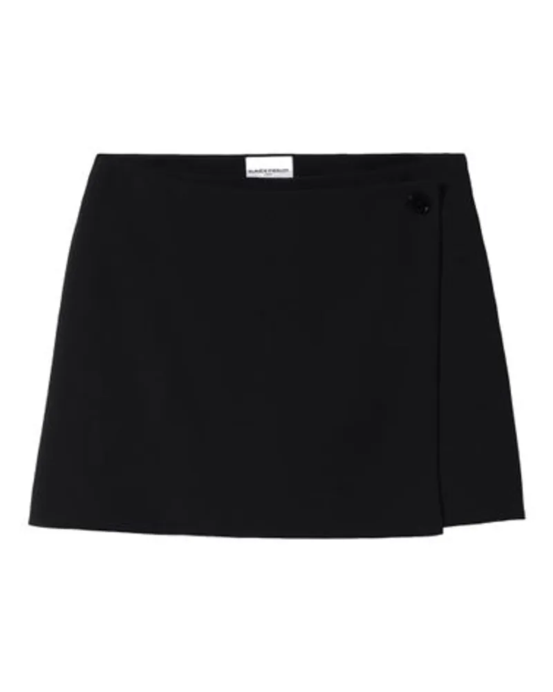 Claudie Pierlot Wickelrock mit KnÃ¶pfen Black