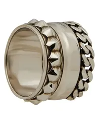 Alexander McQueen Ring Punk Metallized