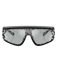 Dolce & Gabbana Rechteck-Sonnenbrille Black