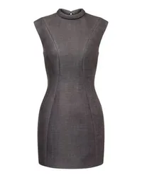 Philosophy Di Lorenzo Serafini Bedrucktes Minikleid Grey