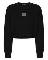 Dolce & Gabbana Pullover mit Rundhalsausschnitt Black