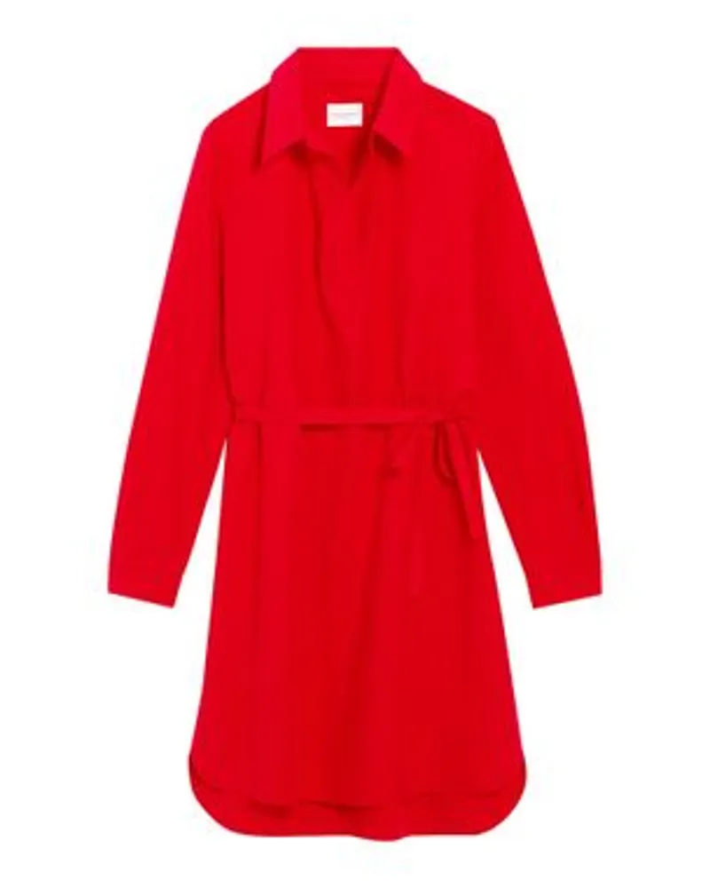 Claudie Pierlot Kurzes Kleid, Polo-Kragen Red