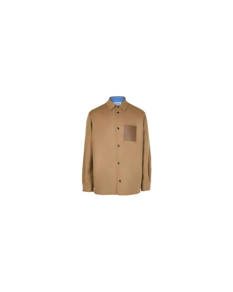 Loewe Overshirt in cashmere Beige