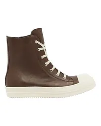 Rick Owens High Sneakers Brown