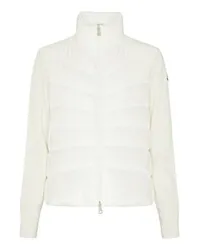 Moncler Jacke im Materialmix Off-white