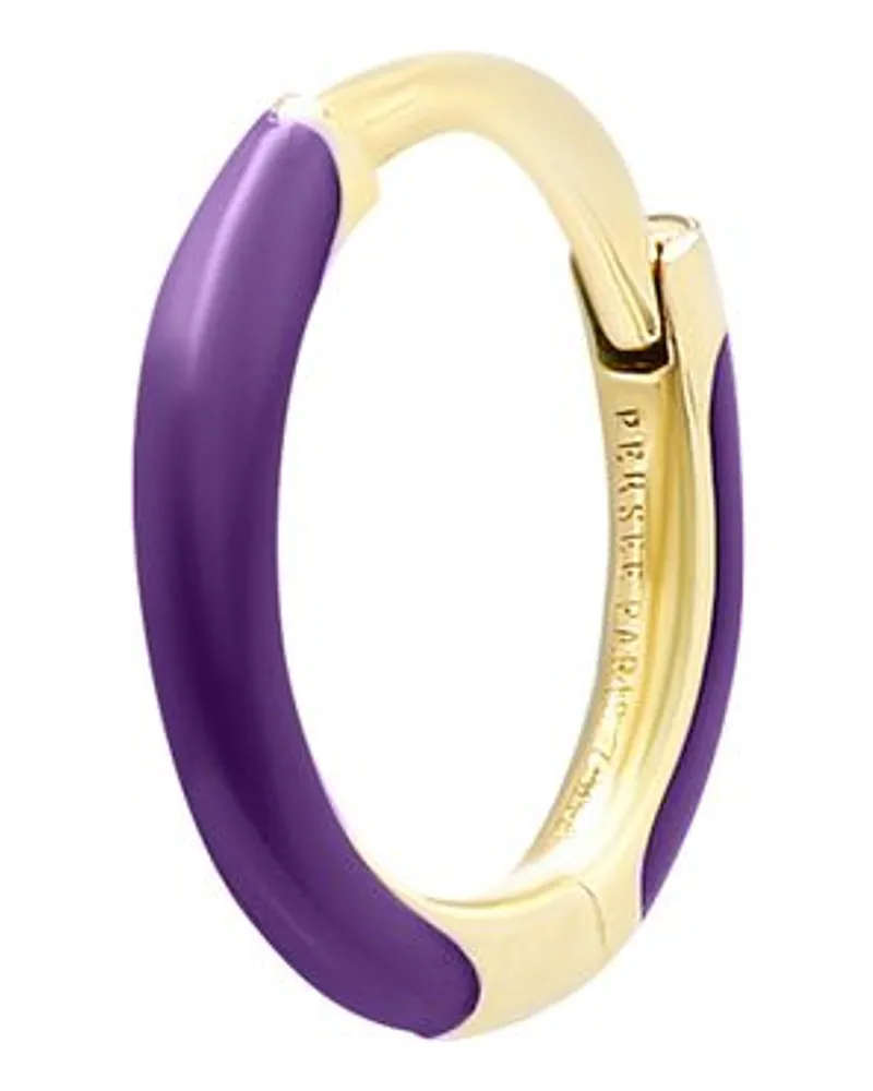 PERSEE Violetter Ohrring Enamel Gold