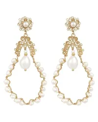 Gas Bijoux Ohrringe Nubia Gold White