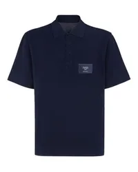 Fendi Poloshirt mit Logo Blue