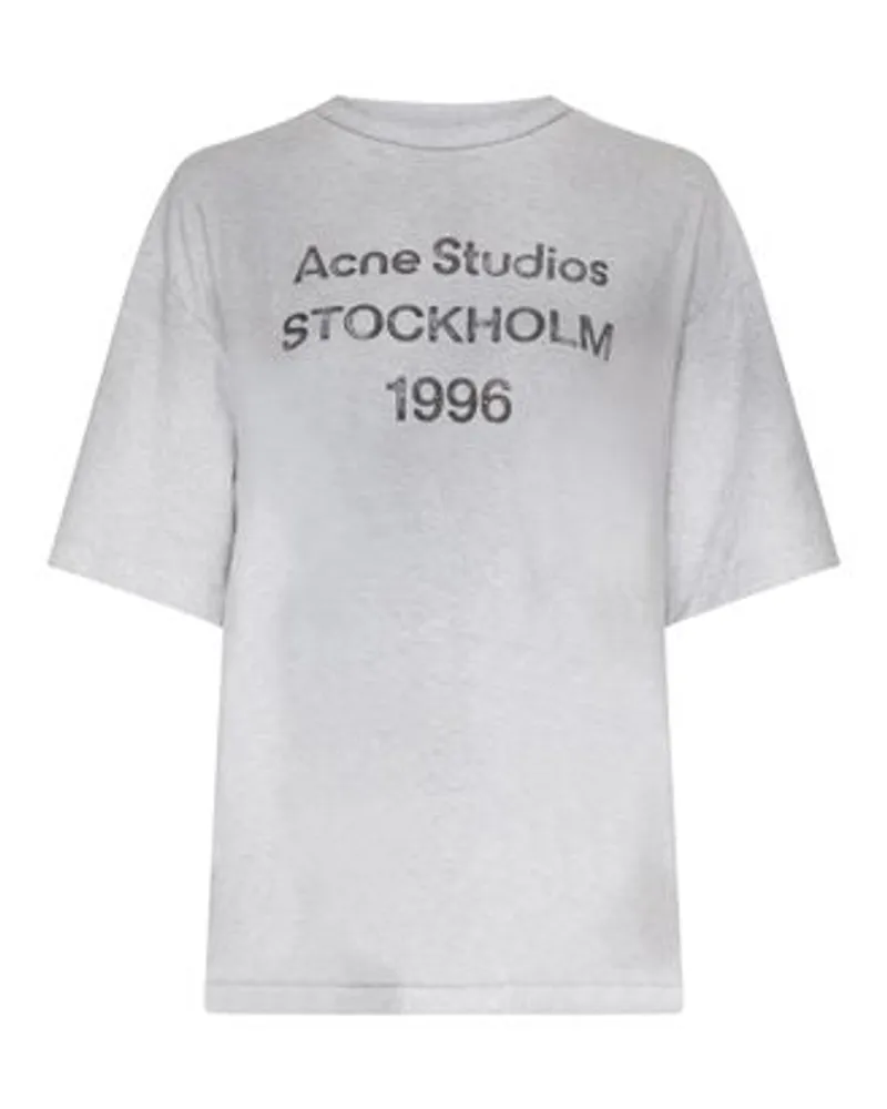 Acne Studios Logo-T-Shirt Grey