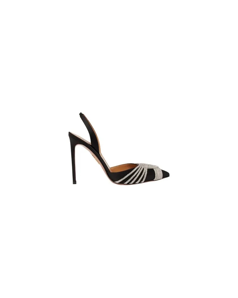 Aquazzura Gatsby Sling-Pumps 105 Black