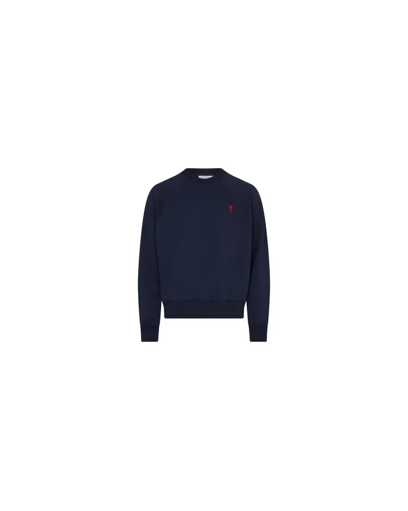 AMI Paris Rundhals-Sweatshirt Ami de Cœur Blue