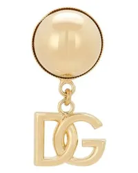 Dolce & Gabbana Mono-Ohrring mit Logo Gold