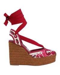 Dolce & Gabbana Wedges mit Seilsohlen Multicolor