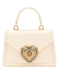 Dolce & Gabbana Kleine Tasche Devotion mit Tragegriff White