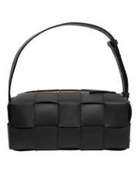 Bottega Veneta Klein Tasche Brick Cassette Black