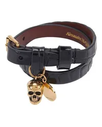 Alexander McQueen Doppelarmband Black