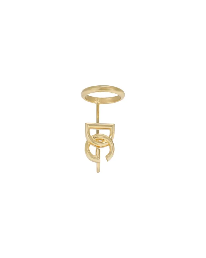 Dolce & Gabbana Langer Ring mit DG-Logo Gold