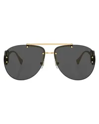 Versace Sonnenbrille Pilot Gold