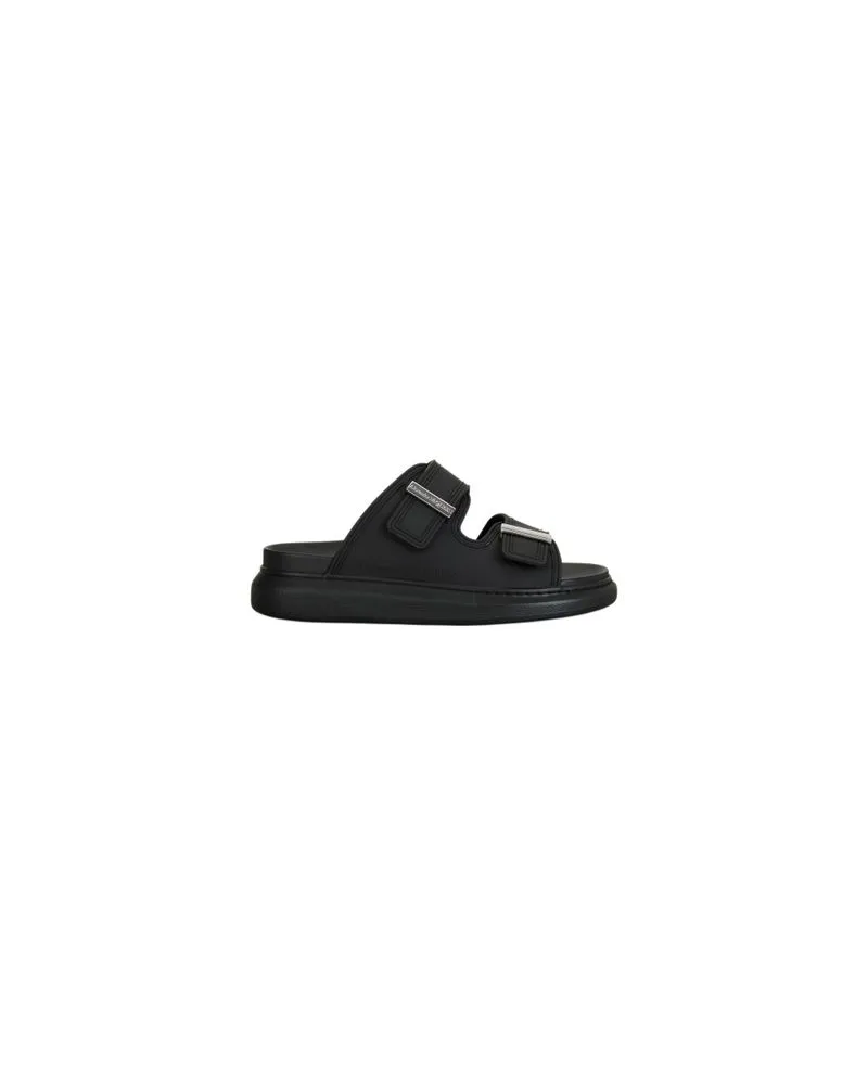 Alexander McQueen Flache Sandalen Black