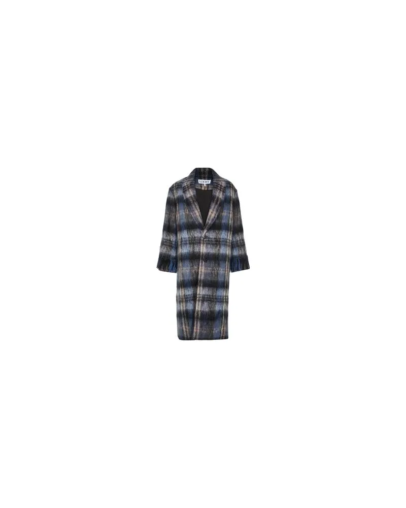 Loewe Jeansjacke mit Shearling-Kragen Blue