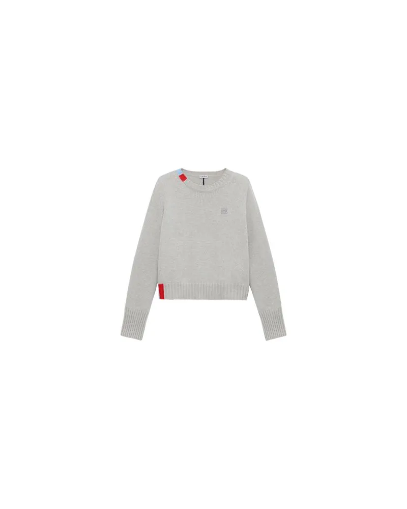 Loewe Jeansjacke mit Shearling-Kragen Blue