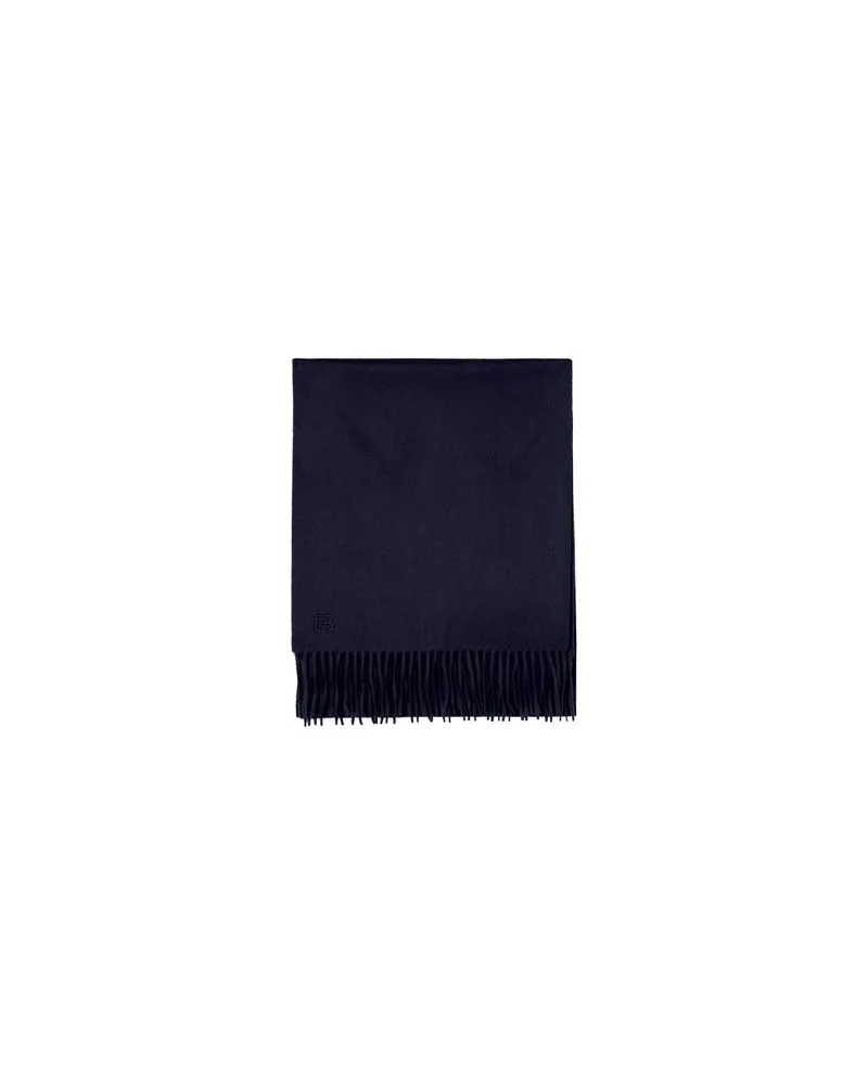 Loewe Jeansjacke mit Shearling-Kragen Blue