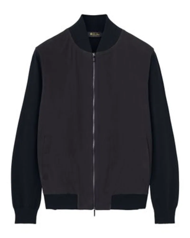 Loro Piana Bomberjacke Ivy Blue