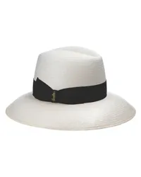 Borsalino Feiner Panamahut mit breiter Krempe Claudette White