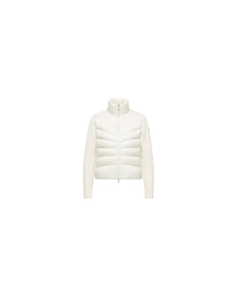 Moncler Jacke im Materialmix Off-white