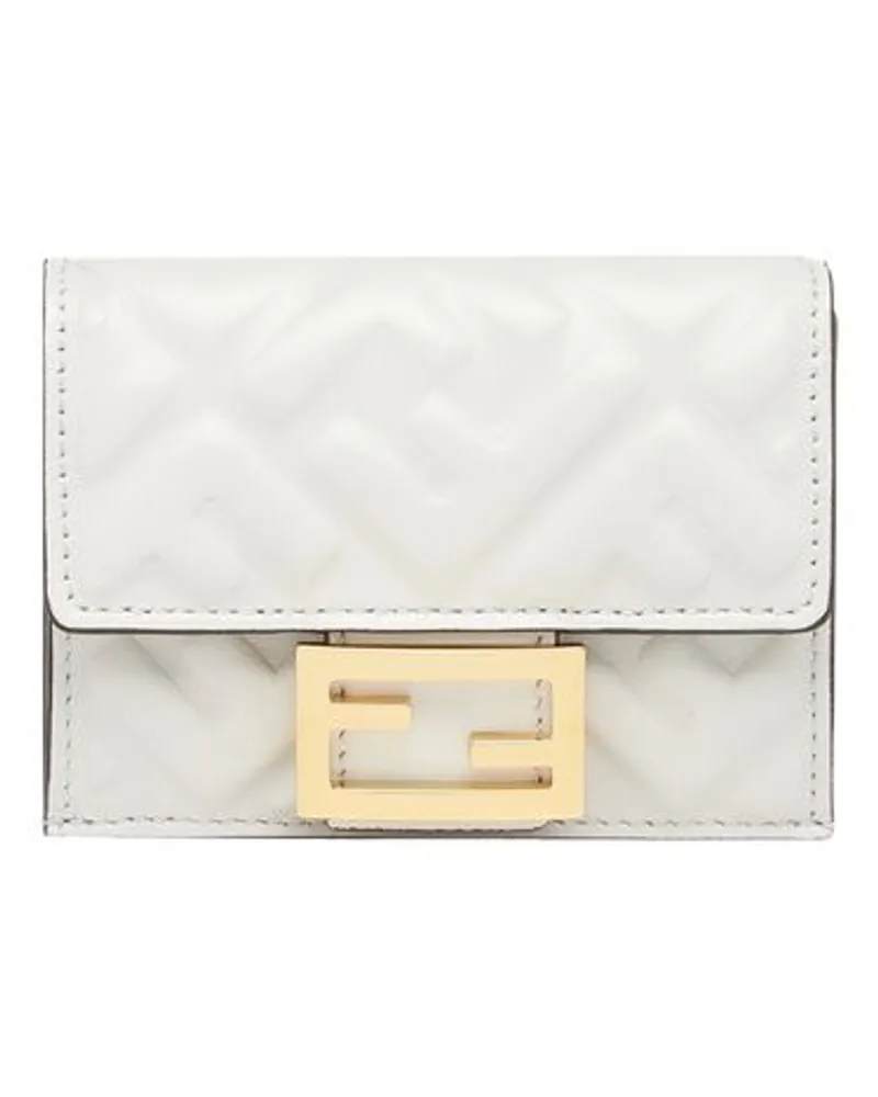 Fendi Micro Trifold Portemonnaie Baguette White