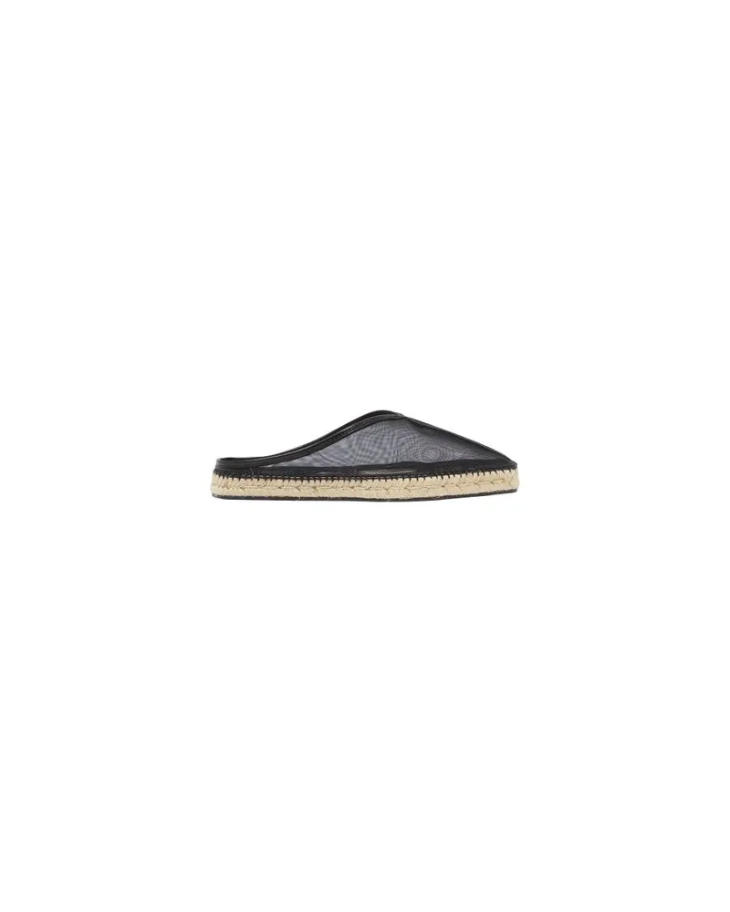 Totême Slipper The Espadrille Slippers Black