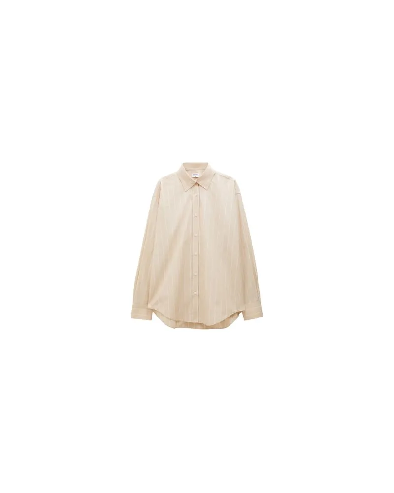 Filippa K Gestreiftes Hemd Yellow