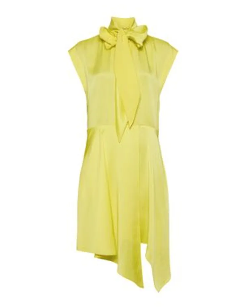 Stella McCartney Langes Kleid mit Bindung Yellow