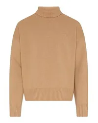 AMI Paris Rollkragenpullover Ami de Cœur Beige