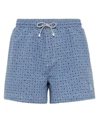 Brunello Cucinelli Badeshorts Blue