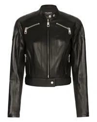 Dolce & Gabbana Biker-Jacke Black