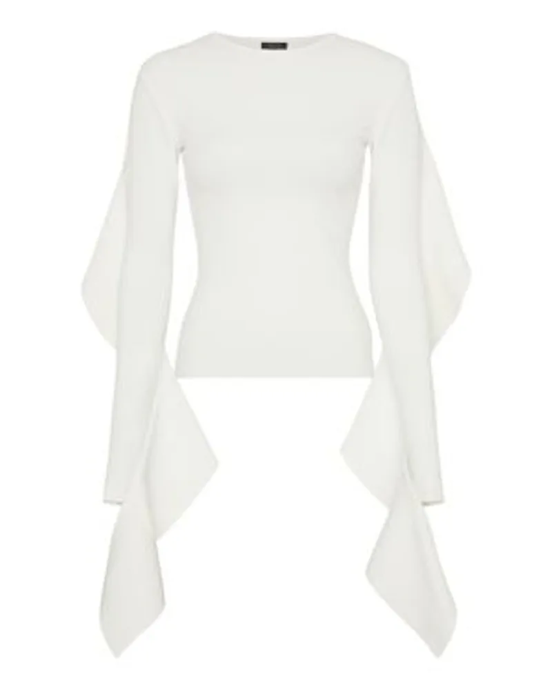 Thierry Mugler Langarm-Top Off-white